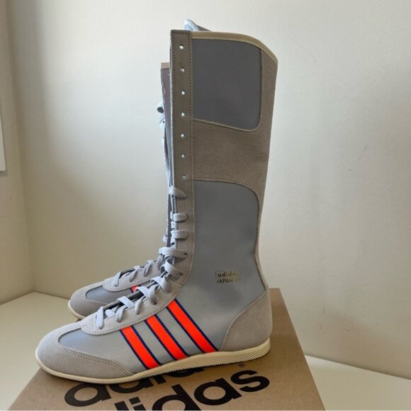 ADIDAS  Japan Vh Sneaker Boots - Silver/Solar Orange/Grey Size 7 - Picture 6 of 16